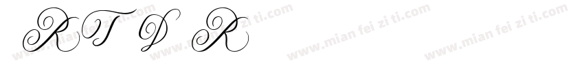 鲸海醉侯 RTD R字体转换